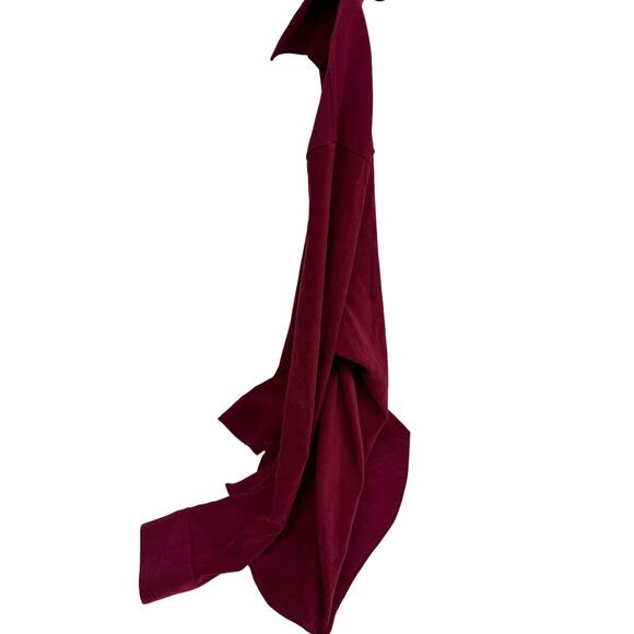 Women’s Plus size long sleeve size 24 Blouse burgundy wine colored blouse - Picture 3 of 8